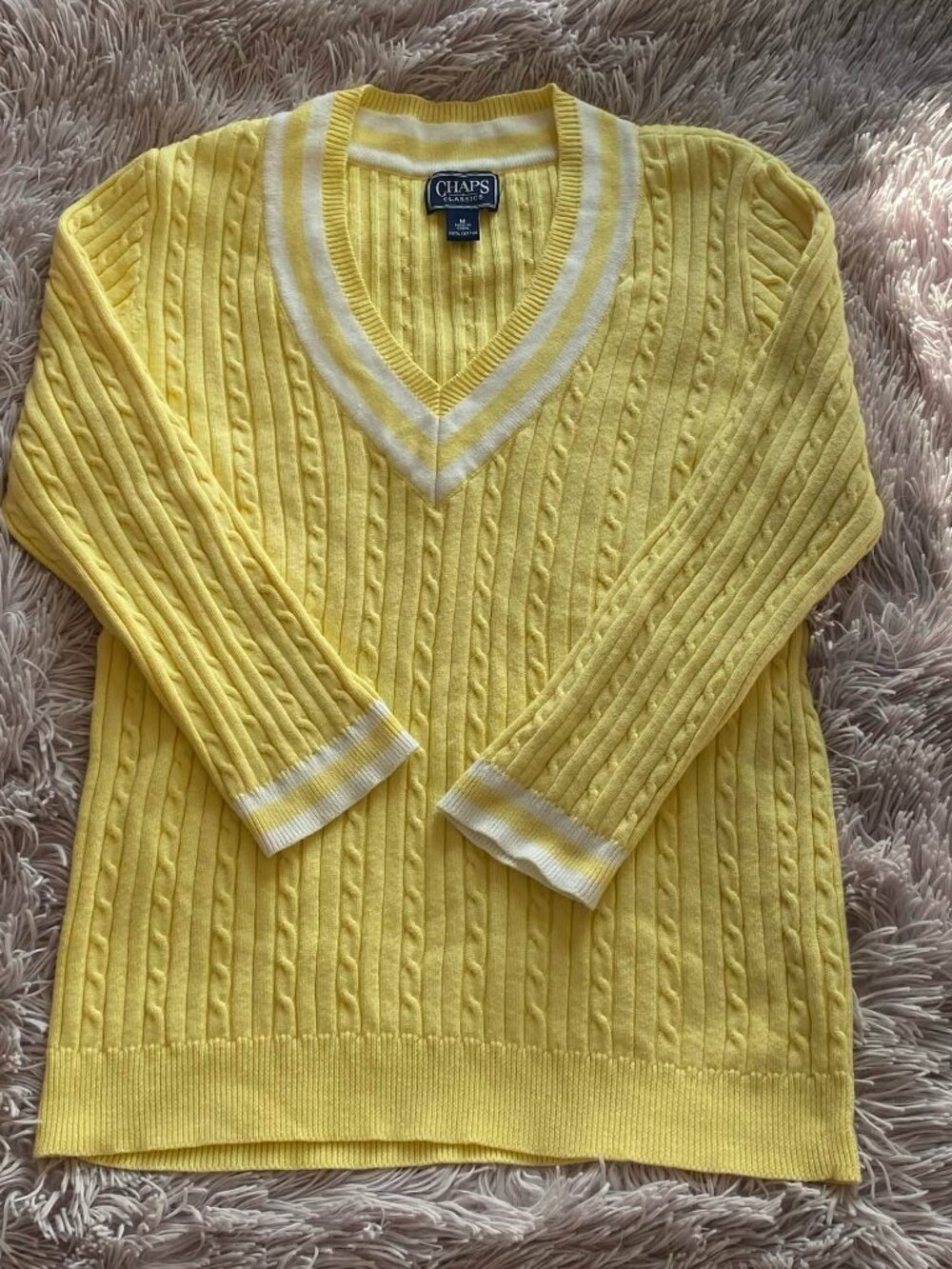 Chaps Women's Yellow Sweater